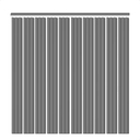 Ver imagem 1 de Kit Cabeceira Painel Ripado Autocolante Solteiro 10 Ripas de 1,1m Grafite com Acabamento Superior