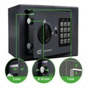 Ver imagem 6 de Cofre de Sobrepor em Aço com Senha 20x15x15cm - Cinza