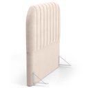 Ver imagem 3 de Cabeceira Cama Box Casal Estofada Orgânica 140cm Alice W01 Suede Bege - Lyam Decor