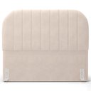 Ver imagem 2 de Cabeceira Cama Box Casal Estofada Orgânica 140cm Alice W01 Suede Bege - Lyam Decor