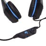 Headset Gamer Fone Ouvido Microfone Bass LED Pc Celular Infokit Gh-x2000 xsoldado Azul - 3