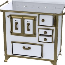 Fogao a Lenha N 1 Renaissance Chapa de Aluminio Branco Se - 6