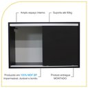 Ver imagem 3 de Armário Aéreo Multiuso 70cm 2 Portas de Correr 100% Mdf