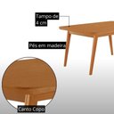 Ver imagem 6 de Mesa de Jantar Copper 4 Lugares Retangular MDF 120cm Creme e Naturale Moderna