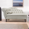 Recamier Sofá Direito Larissa 120cm Sala Suede Marfim - Incasa Decor - 2