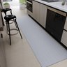Tapete Antiderrapante Cozinha / Corredor 1,30m x 45cm Passadeira Decorativo Tear Artesanal Algodão R - 1