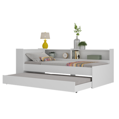 Bicama com Baú para Colchão 78 X 188 Cm Multimóveis Fg5011 Branca