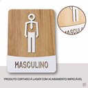 Ver mais imagens de Placa de Banheiro Placas para Banheiro Feminino Masculino:branco - Masculino 15x20