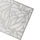 Ver imagem 3 de Jogo Americano de Plástico Leaf Prateado com 4 Peças 30x45cm | Casa Del Grande