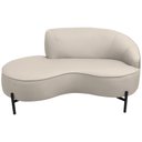 Ver imagem 6 de Sofá Curvo 3 Lugares 180cm Braço Esq. Thommy Pés Preto Linho Off White - Nexta Casa