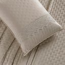 Ver imagem 4 de Kit Cobre Leito Colcha Nobre Casal Queen 3 Peças Micropercal 200 Fios Matelado - Taupe