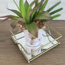 Ver imagem 7 de Porta Guardanapo De Mesa Dourado Com Espelho Suporte Para Guardanapo com Peso Duler