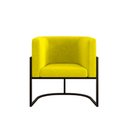 Ver imagem 7 de Kit 2 Poltronas + Sofá 2 Lugares para Recepção – Balaqui Cor:amarelo