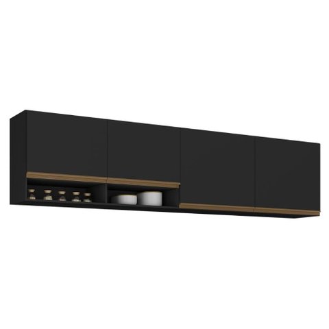 Kit Armário Cozinha Aéreo 105cm com Aéreo 120cm Veneza Multimóveis Mp2292