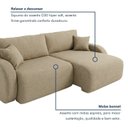 Ver imagem 6 de Sofá Cama Modular 2 Lugares Orgânico 210cm Base Madeira Maciça Cancún
