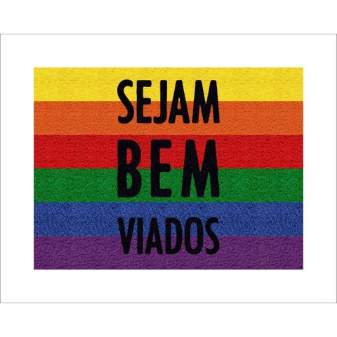 Tapete Capacho Sejam Bem Viados