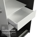 Ver mais imagens de Conjunto 2 Guarda-Roupas 4 Portas de Correr com 4 Espelhos Preto Tokio Madesa