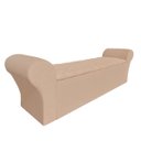 Ver imagem 2 de Recamier Baú Calçadeira Quarto Queen 158cm Barcelona:suede Bege Escuro