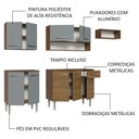Ver imagem 5 de Armário de Cozinha Compacta 229cm Rustic/Cinza Emilly Madesa 14