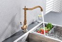 Ver imagem 5 de Torneira Bronze Ouro Velho Porcelana Monocomando Banheiro