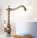 Ver imagem 2 de Torneira Bronze Ouro Velho Porcelana Monocomando Banheiro
