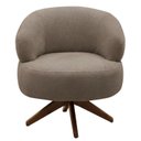 Ver imagem 4 de Poltrona Decorativa Chair Bouclé Cinza Fendi Premium Giratória Sala Dekorien