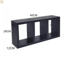 Ver imagem 4 de Nicho Prateleira 2 Peças P/ Decoração Banheiro Mdf Preto Tx