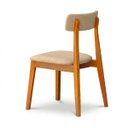 Ver imagem 3 de Cadeira Alice Madeira Maciça - Mel com Boucle Bege Mel Linho Bege