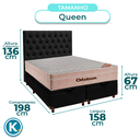 Ver imagem 2 de Cama + Bau Blindado e Colchão Ortobom Molas Ensacadas Queen - Airtech + Cabeceira