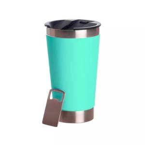 Copo Térmico com Abridor de Garrafa 473ml Verde - Quanhe