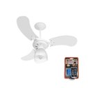 Ver imagem 1 de Ventilador Teto Super Baby Colors 3pás Mdf Branco 220v+controle Venti-delta