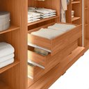 Ver imagem 5 de Guarda Roupa Roma 2 Portas Espelho 6 Gavetas Marrom Caemmun