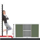 Ver imagem 5 de Armário para Escritório com 2 Portas com Chave 121,5cm PE40 Branco