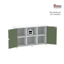 Ver imagem 7 de Armário para Escritório com 2 Portas com Chave 121,5cm PE40 Branco