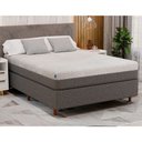 Ver imagem 1 de Colchão na Caixa Casal King Fit Visco 193x203 Cinza D40 Umaflex