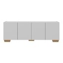Ver imagem 5 de Rack para Tv até 50 Polegadas com 4 Portas Multimóveis Mp1072 Branco/natural