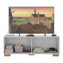 Ver imagem 4 de Rack para Tv até 50 Polegadas com 4 Portas Multimóveis Mp1072 Branco/natural