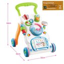 Ver imagem 5 de Andador de Empurrar C/ Empurrador Bebê Musical Som Luz Infantil Brinquedo Educativo Didático INMETRO