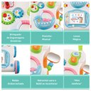 Ver mais imagens de Andador de Empurrar C/ Empurrador Bebê Musical Som Luz Infantil Brinquedo Educativo Didático INMETRO