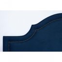 Ver imagem 4 de Cabeceira King Provençal Luxo 193X60 Suede Azul Tachas Fumê