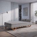 Ver imagem 2 de Sofá Cama Lumi 3 Lugares com Pillow Top 190cm Cinza Linho
