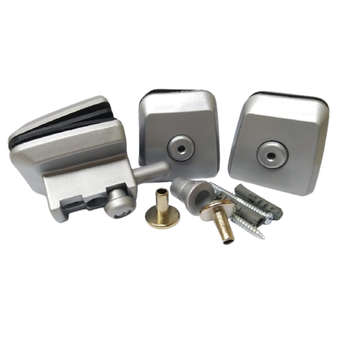 Kit 02 para Montagem Janela Pivotante V/a Cinza