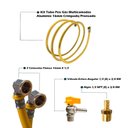 Ver imagem 2 de Kit 3 Metros Tubo Pex 16mm + Cotovelos + Niple + Válvula BM