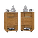 Ver imagem 1 de Kit 2 Mesas de Cabeceira Cielo - Mesinha de Quarto - Mizza Decor Ipe