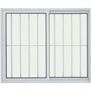 Ver imagem 1 de Vitro de Aluminio 2 Folhas com Grade Linha Premium:1,00 X 1,20/branco