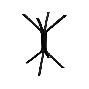 Base Pé de Mesa Paris Quadrada Redonda Vidro Madeira Granito Preto