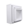 Kit 3 Nichos Decorativo Mdf Quadrado Quarto Sala Decoração Escritório Casa - Branco Tx - 1