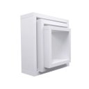 Ver imagem 1 de Kit 3 Nichos Decorativo Mdf Quadrado Quarto Sala Decoração Escritório Casa - Branco Tx