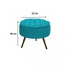 Puff Pé Palito Suede Camélia Gran Decor - 2