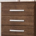 Ver imagem 7 de Cômoda 90,2cm Grande 5 Gavetas Quarto Compacta Organizadora Malbec